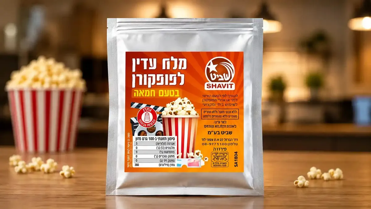 מלח בטעם חמאה לפופקורן